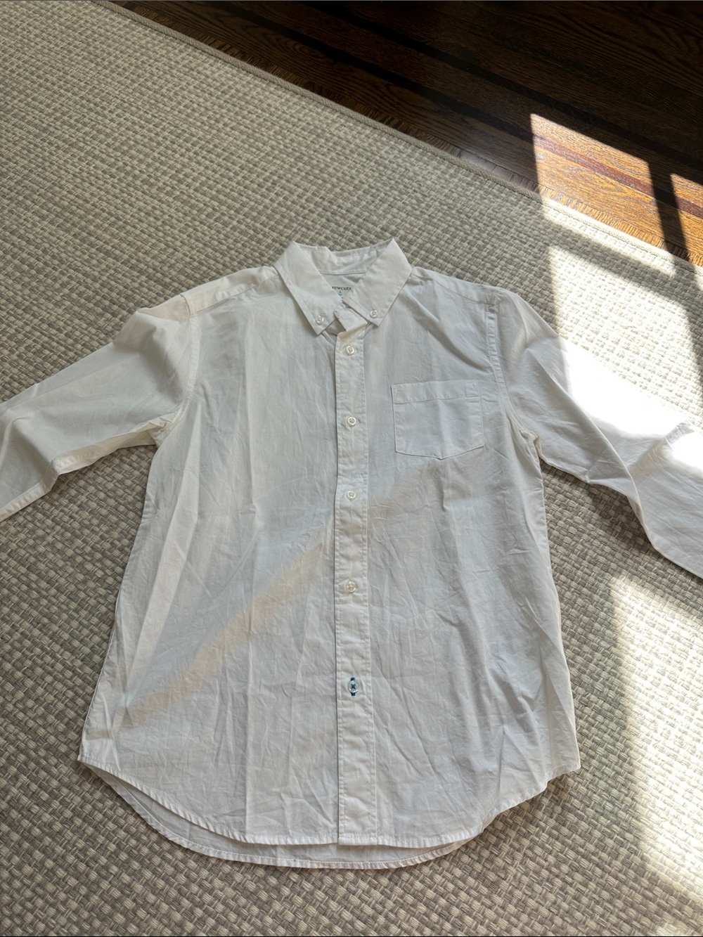 J. Crew White Button-Down Shirt for Kids
